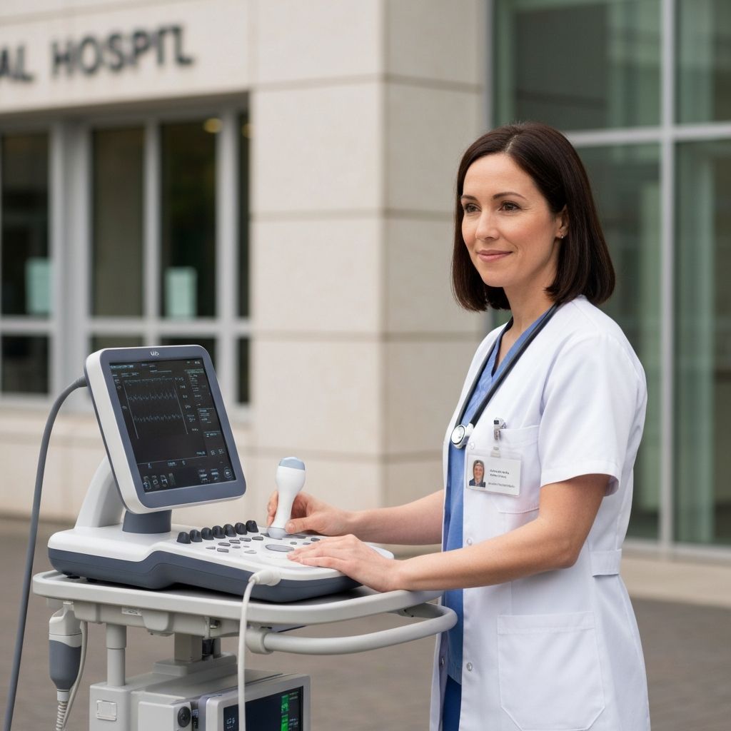 Equipo de cardiología móvil realizando evaluaciones en terreno